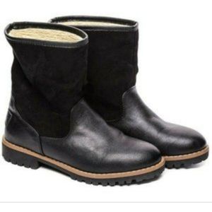 Nautica Black Bosun Short Slip on Boots with Pull Tabs Size 8.5